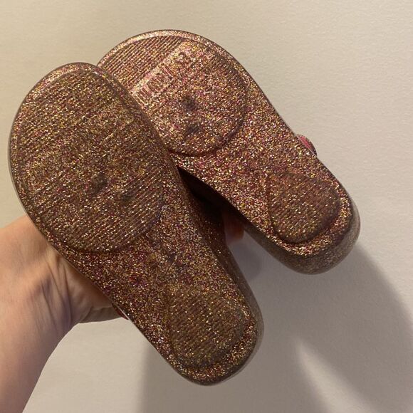 Mini Melissa Multi Colored Glitter Mary Jane Flats size 8 Toddler - Picture 10 of 10